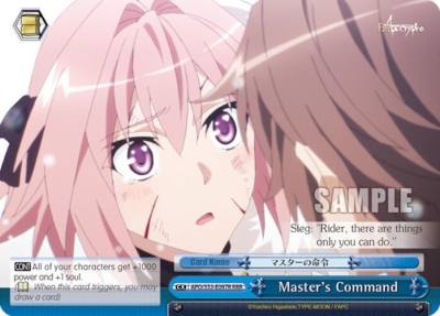 Masters Command RRR APO/S53-E097R RRR Fate/Apocrypha Card
