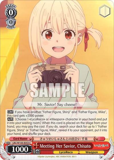 Meeting Her Savior Chisato LRC/W105-E053 C Lycoris Recoil Card