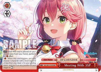 Meeting With 35P RRR HOL/W91-E107R RRR hololive production Card