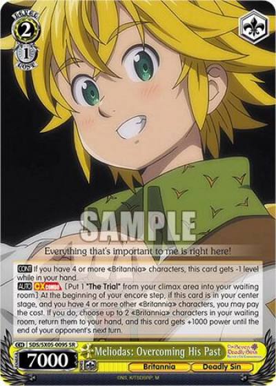 Meliodas Overcoming His Past SR SDS/SX05-009S SR The Seven Deadly Sins: Revival of The Commandments Card