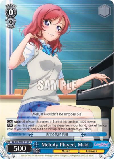 Melody Played Maki LL/EN-W02-E133 U Love Live! DX Vol.2 Card