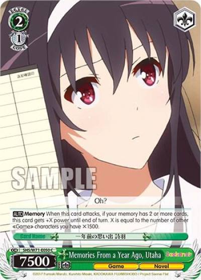 Memories From a Year Ago Utaha SHS/W71-E050 C Saekano How to Raise a Boring Girlfriend. flat Card
