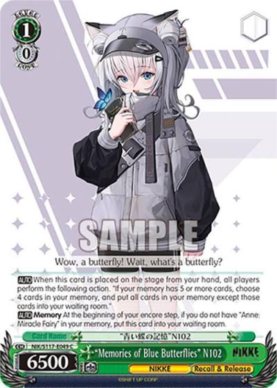 Memories of Blue Butterflies N102 NIK/S117-E049 C GODDESS OF VICTORY: NIKKE Card