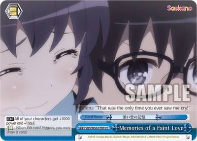 Memories of a Faint Love SHS/W56-E100 CC Saekano: How to Raise a Boring Girlfriend Card