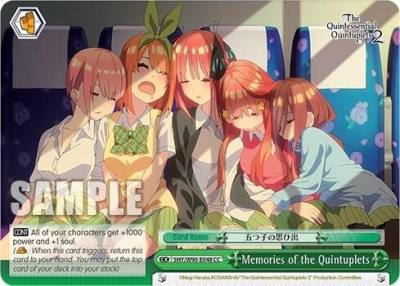 Memories of the Quintuplets 5HY/W90-E048 CC The Quintessential Quintuplets 2 Card