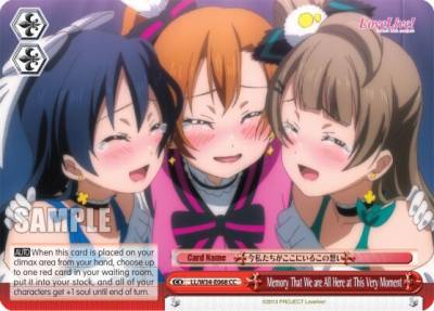 Memory That We are All Here at This Very Moment LL/W34-E068 CC Love Live! Vol. 2 Card