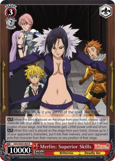 Merlin Superior Skills SDS/SX03-063 R The Seven Deadly Sins Card