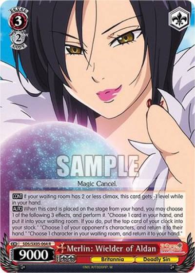 Merlin Wielder of Aldan SDS/SX05-064 R The Seven Deadly Sins: Revival of The Commandments Card