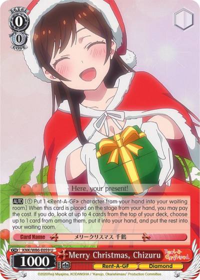 Merry Christmas Chizuru KNK/W86-E059 U Rent-A-Girlfriend Card