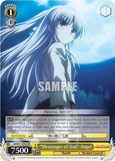 Messenger of God Angel AB/W31-E002 RR Angel Beats! Re:Edit Card