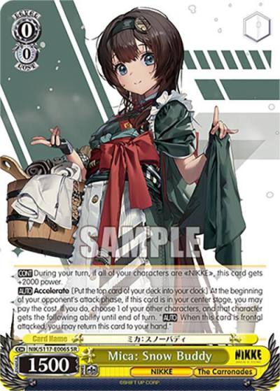 Mica Snow Buddy SR NIK/S117-E006S SR GODDESS OF VICTORY: NIKKE Card