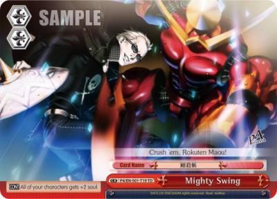 Mighty Swing P4/EN-S01-T19 TD Persona 4 ver.E Card