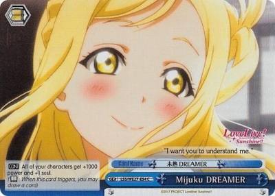 Mijuku DREAMER Blue Parallel Foil LSS/WE27-E54 C Love Live! Sunshine!! Extra Booster Card