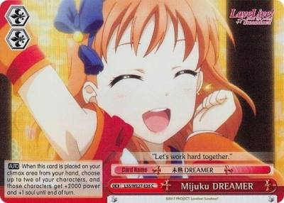 Mijuku DREAMER Red Parallel Foil LSS/WE27-E35 C Love Live! Sunshine!! Extra Booster Card