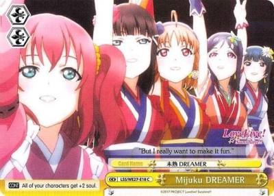 Mijuku DREAMER Yellow LSS/WE27-E18 C Love Live! Sunshine!! Extra Booster Card