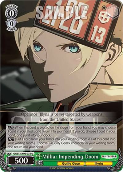Millia Impending Doom GGST/SX06-035 U Guilty Gear -Strive- Card