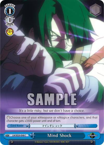 Mind Shock Alternate Foil LH/SE20-E48 C LOG HORIZON Card