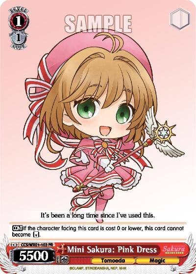 Mini Sakura Pink Dress CCS/WX01-103 PR Cardcaptor Sakura: Clear Card Card