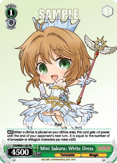 Mini Sakura White Dress CCS/WX01-102 PR Cardcaptor Sakura: Clear Card Card
