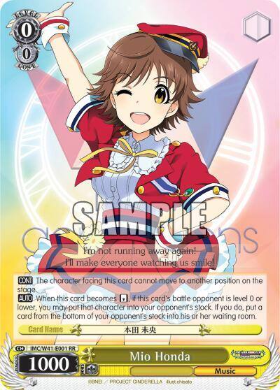 Mio Honda IMC/W41-E001 RR The iDOLM@STER Cinderella Girls Card