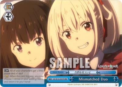 Mismatched Duo RRR LRC/W105-E097R RRR Lycoris Recoil Card
