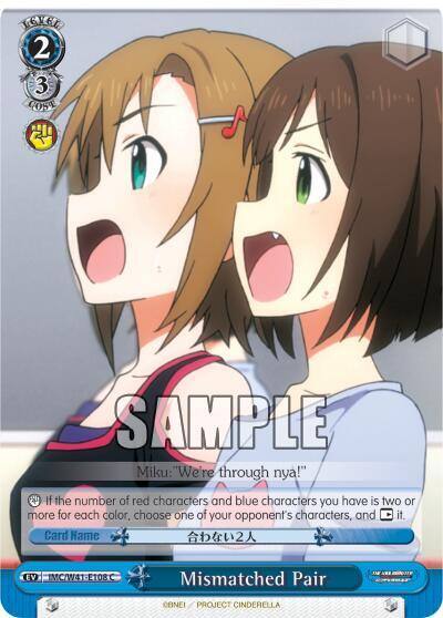 Mismatched Pair IMC/W41-E108 C The iDOLM@STER Cinderella Girls Card