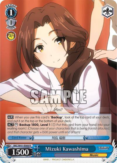 Mizuki Kawashima IMC/W41-E088 R The iDOLM@STER Cinderella Girls Card