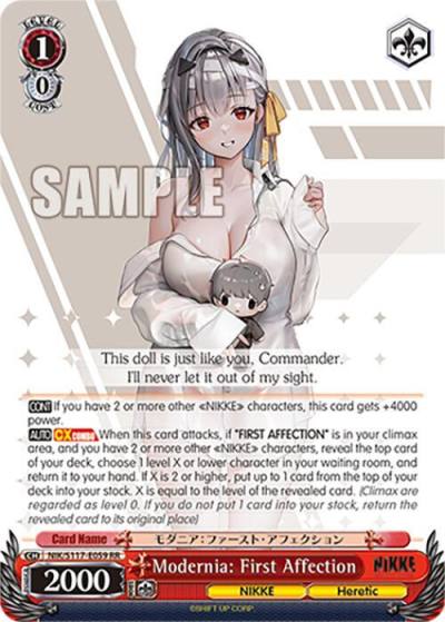 Modernia First Affection NIK/S117-E059 RR GODDESS OF VICTORY: NIKKE Card