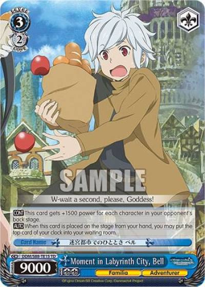 Moment in Labyrinth City Bell DDM/S88-TE15 TD Is it Wrong to Try to Pick Up Girls in a Dungeon? Card