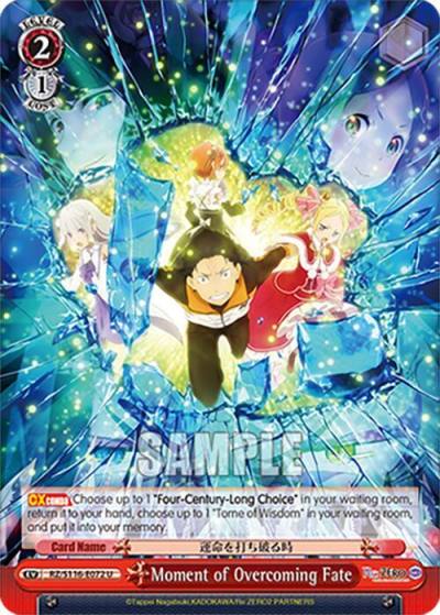 Moment of Overcoming Fate RZ/S116-E072 Re:ZERO -Starting Life in Another World- Vol.3 Card