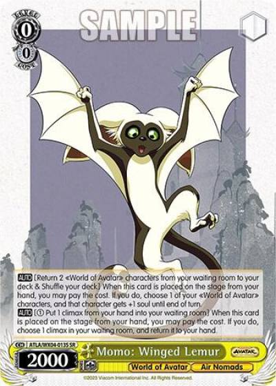 Momo Winged Lemur SR ATLA/WX04-013S SR Avatar: The Last Airbender Card