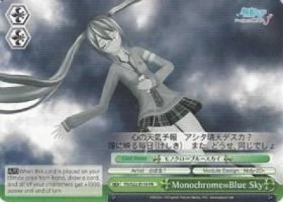 Monochrome Blue Sky PD/S22-E119 PR Hatsune Miku -Project DIVA- f Card