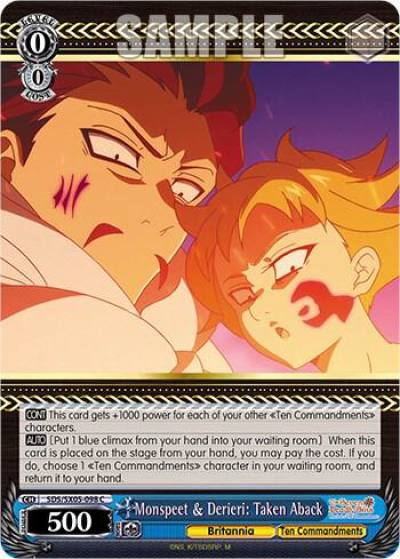 Monspeet and Derieri Taken Aback SDS/SX05-098 C The Seven Deadly Sins: Revival of The Commandments Card