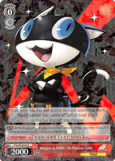 Morgana as MONA The Phantom Guide P5/S45-E054 R Persona 5 Card