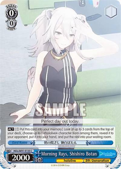 Morning Rays Shishiro Botan HOL/W91-E135 C hololive production Card