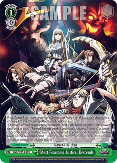 Most Fearsome Justice Descends OVL/SE51-E43 U Nazarick: Tomb of the Undead Vol.3 Extra Booster Card