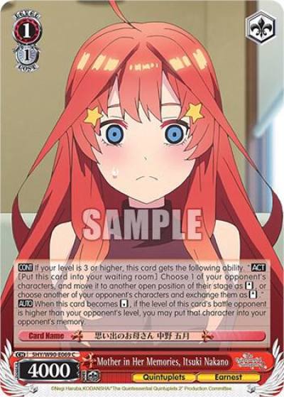 Mother in Her Memories Itsuki Nakano 5HY/W90-E069 C The Quintessential Quintuplets 2 Card