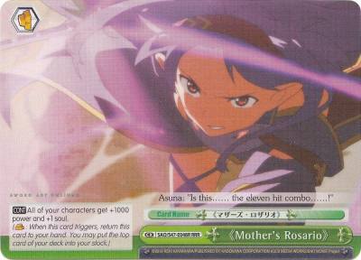 Mothers Rosario RRR SAO/S47-E048R RRR Sword Art Online Re: Edit Card