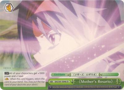 Mothers Rosario SAO/S47-E048 CR Sword Art Online Re: Edit Card