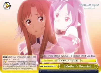 Mothers Rosario SAO/S80-E030 CR Sword Art Online -Alicization- Vol.2 Card
