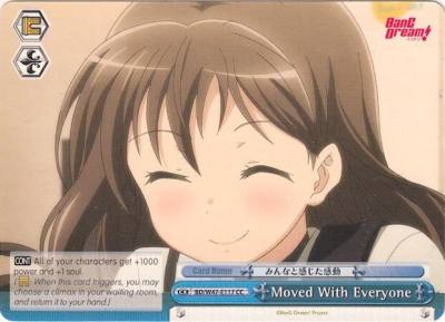 Moved With Everyone BD/W47-E117 CC BanG Dream! Card