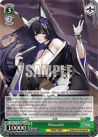 Musashi SR AZL/S119-E045S SR Azur Lane Vol. 2 Card
