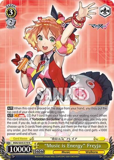 Music is Energy Freyja MDE/SE45E19 N MACROSS Delta Premium Booster Card