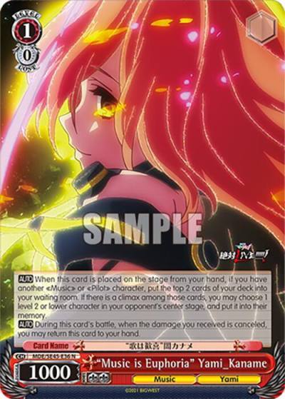 Music is Euphoria Yami_Kaname MDE/SE45E36 N MACROSS Delta Premium Booster Card