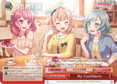My Confidante BD/EN-W03-087 CC BanG Dream! Girls Band Party! MULTI LIVE Card