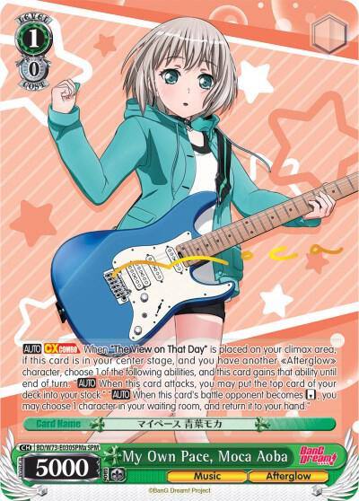 My Own Pace Moca Aoba SPM A BD/W73-E030SPMa BanG Dream! Vol.2 Card