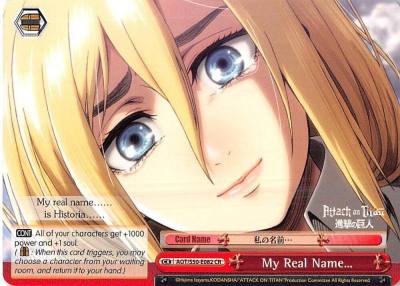 My Real Name AOT/S50-E082 CR Attack on Titan Vol. 2 Card