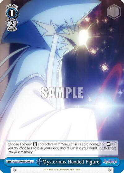 Mysterious Hooded Figure CCS/WX01-097 U Cardcaptor Sakura: Clear Card Card