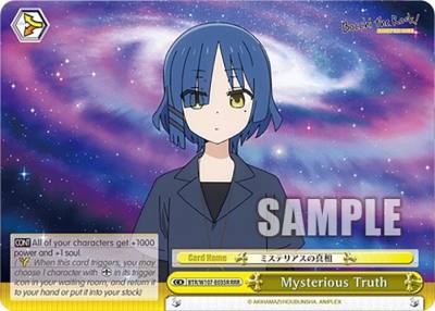 Mysterious Truth RRR BTR/W107-E035R RRR BOCCHI THE ROCK! Card