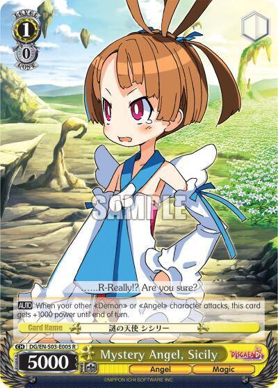 Mystery Angel Sicily DG/EN-S03-E005 R Disgaea Card